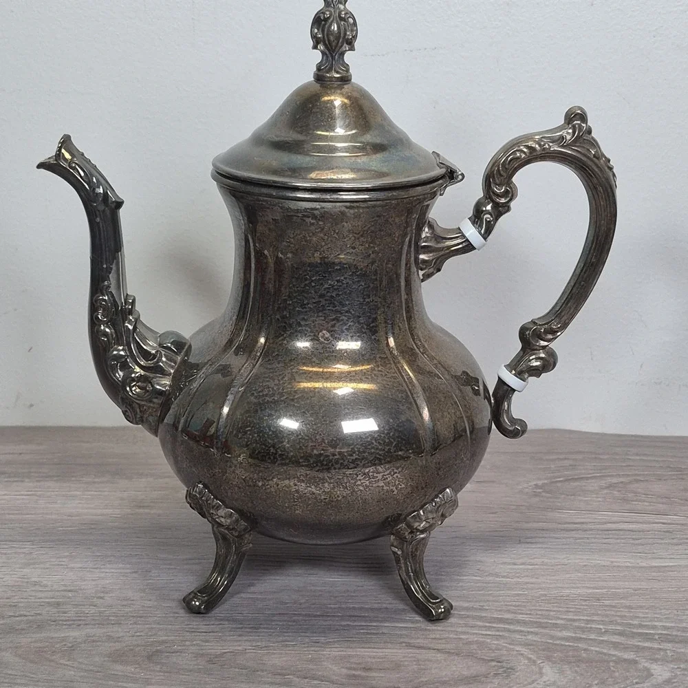 Vintage Towle Grand Duchess Silverplate Teapot Serving Teatime Brunch Bridal